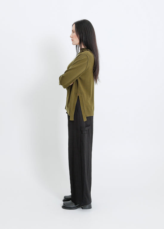NEWPORT KNIT SWEAT / KHAKI