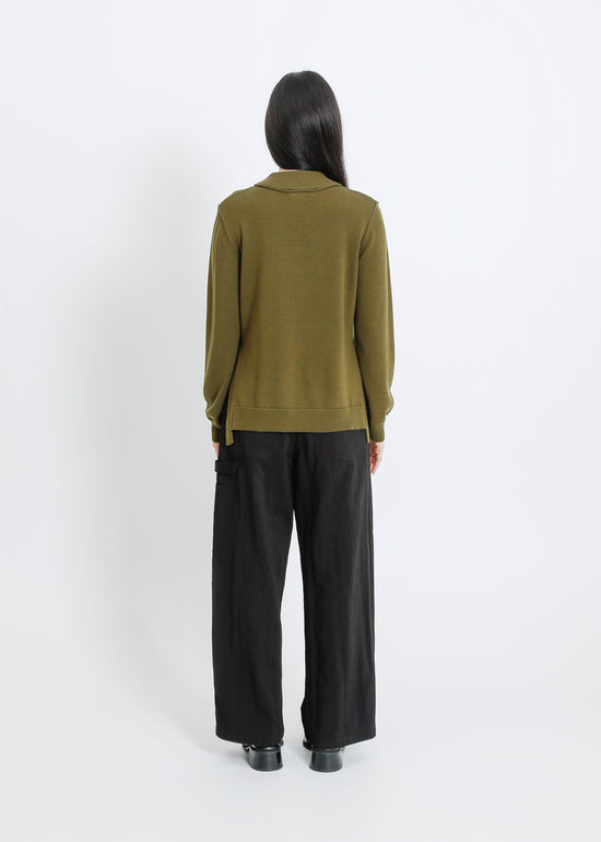 NEWPORT KNIT SWEAT / KHAKI