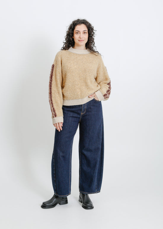 OAKLAND KNIT SWEAT / BEIGE