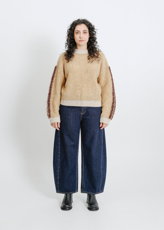 OAKLAND KNIT SWEAT / BEIGE