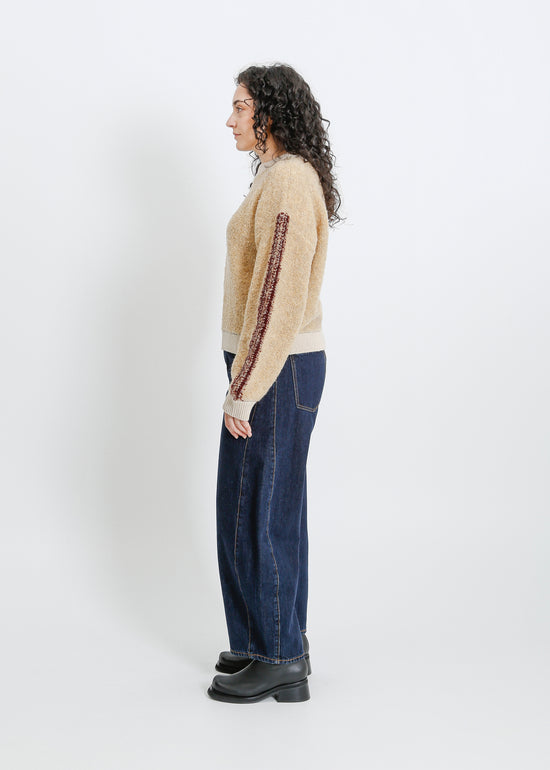 OAKLAND KNIT SWEAT / BEIGE