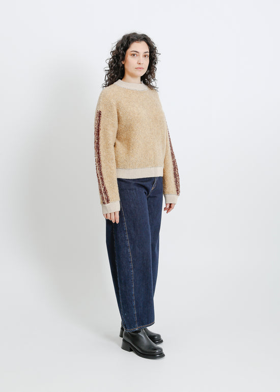 OAKLAND KNIT SWEAT / BEIGE