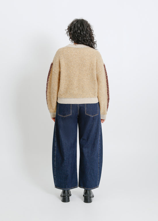 OAKLAND KNIT SWEAT / BEIGE