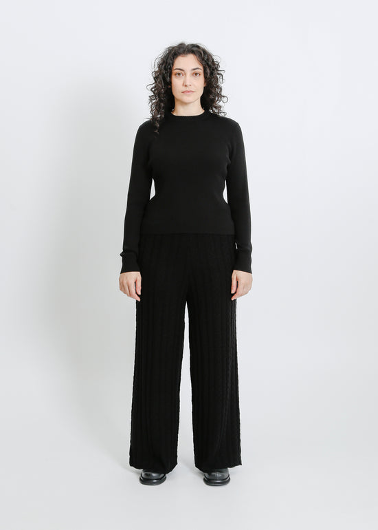 BASEL KNIT PANT / BLACK