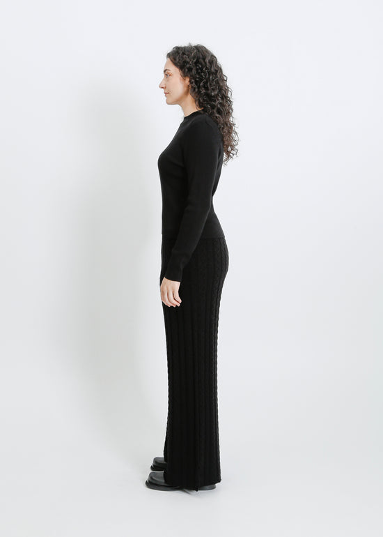 BASEL KNIT PANT / BLACK