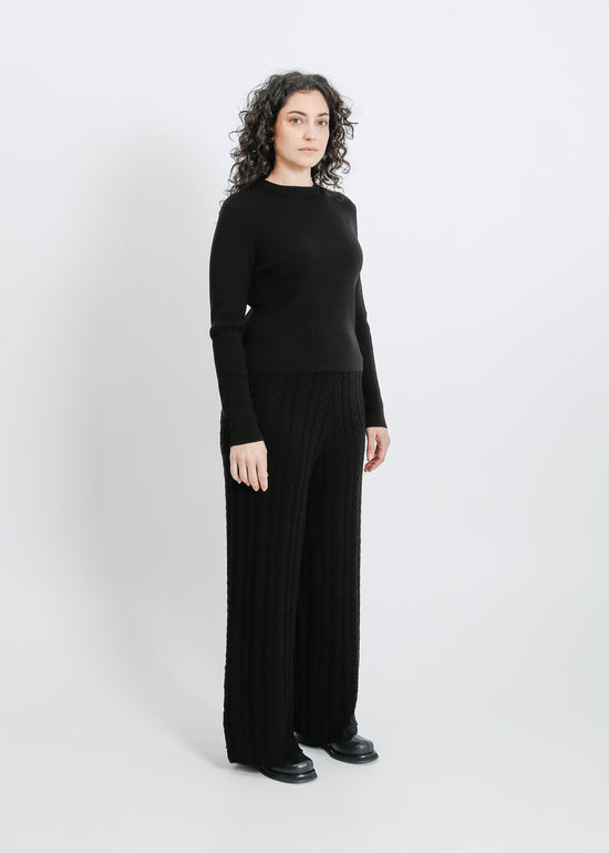 BASEL KNIT PANT / BLACK