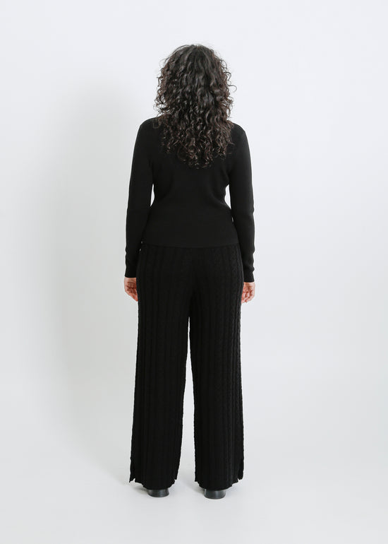 BASEL KNIT PANT / BLACK