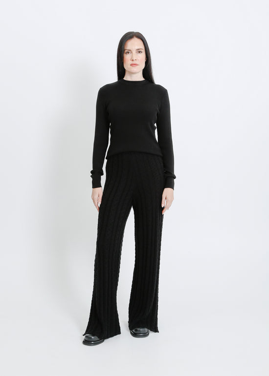 BASEL KNIT PANT / BLACK