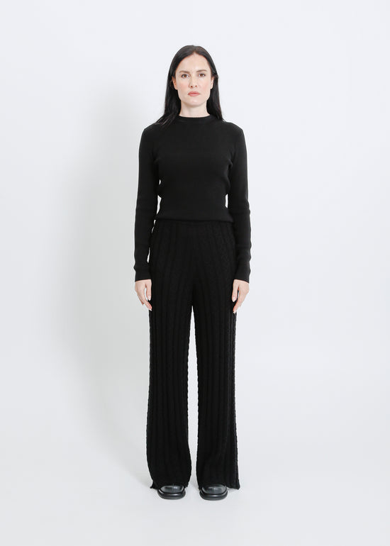 BASEL KNIT PANT / BLACK