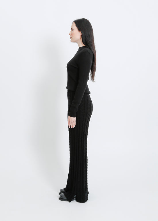 BASEL KNIT PANT / BLACK