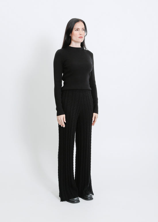 BASEL KNIT PANT / BLACK