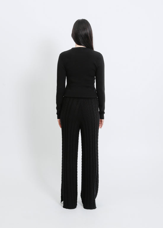 BASEL KNIT PANT / BLACK