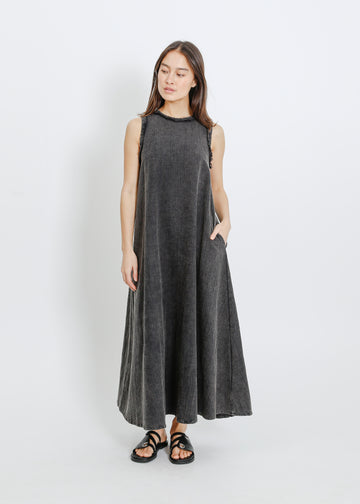 CAMPBELL DRESS / WASHED BLACK