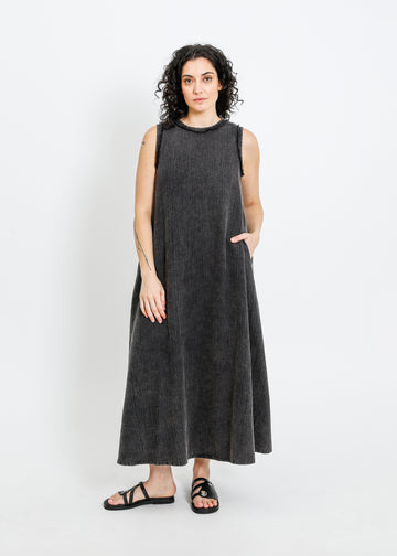 CAMPBELL DRESS / WASHED BLACK