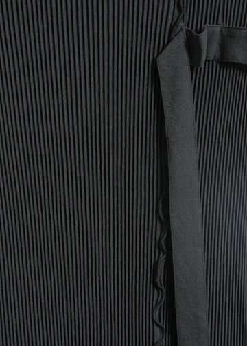 CHARLOTTE PLEAT DRESS / BLACK