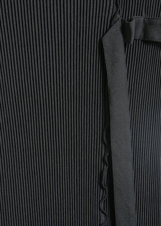 CHARLOTTE PLEAT DRESS / BLACK