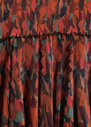 ADELINE PLEAT DRESS / PEONY PARADE