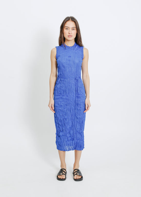 REAH PLEAT DRESS / BRIGHT BLUE