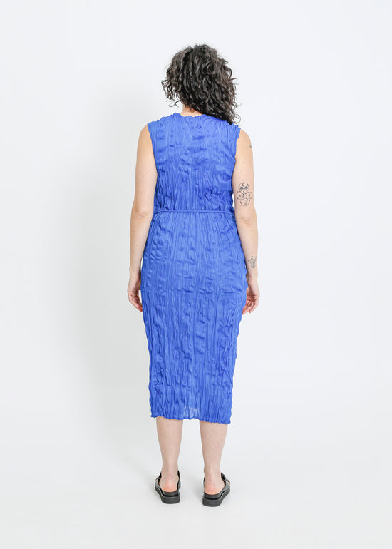 REAH PLEAT DRESS / BRIGHT BLUE