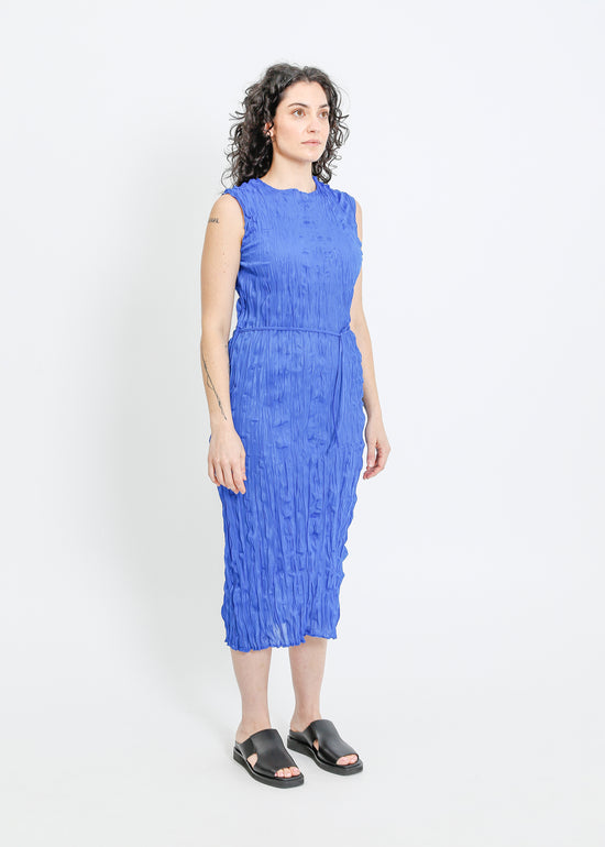 REAH PLEAT DRESS / BRIGHT BLUE