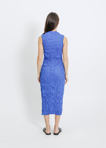REAH PLEAT DRESS / BRIGHT BLUE