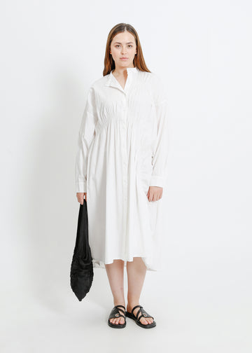 AXIS SHIRT DRESS / WHITE