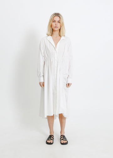 AXIS SHIRT DRESS / WHITE