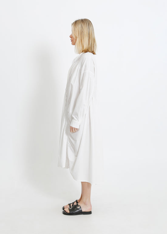 AXIS SHIRT DRESS / WHITE