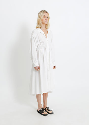 AXIS SHIRT DRESS / WHITE