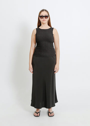 MAVERICK PLEAT TANK / BLACK