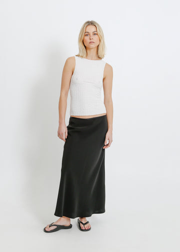 MAVERICK PLEAT TANK / WHITE