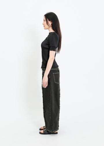 WALKER PLEAT TOP / BLACK
