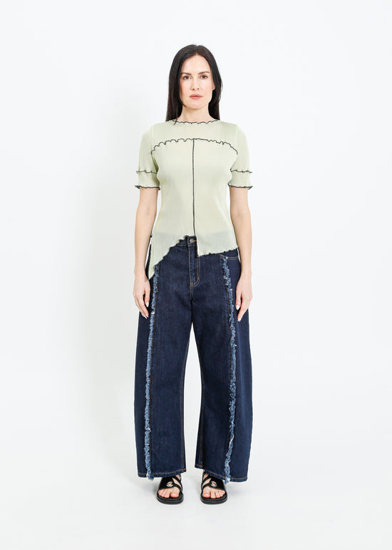 WALKER PLEAT TOP / SAGE