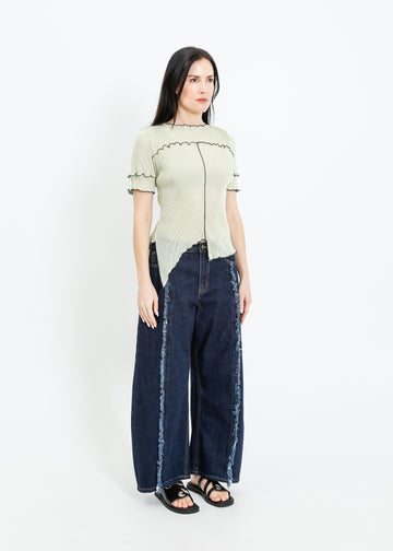 WALKER PLEAT TOP / SAGE