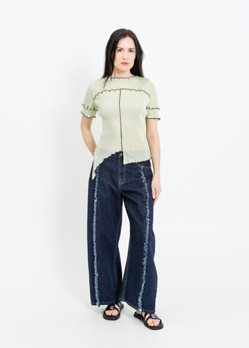 WALKER PLEAT TOP / SAGE