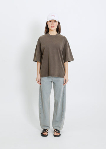 RONNIE OVERSIZE TEE / WASHED CHARCOAL