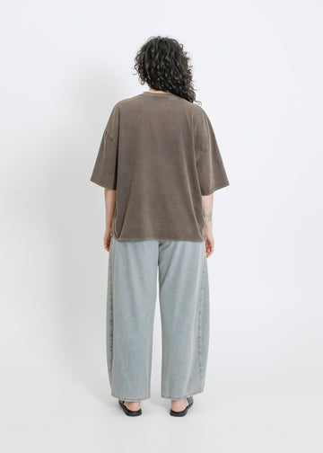 RONNIE OVERSIZE TEE / WASHED CHARCOAL