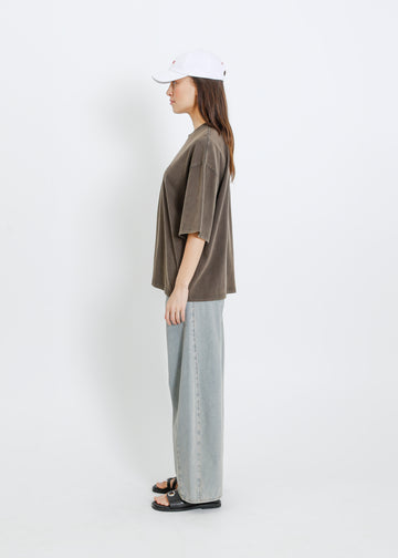RONNIE OVERSIZE TEE / WASHED CHARCOAL