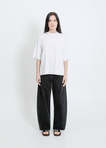 RONNIE OVERSIZE TEE / WHITE