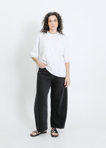 RONNIE OVERSIZE TEE / WHITE