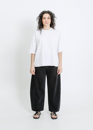 RONNIE OVERSIZE TEE / WHITE