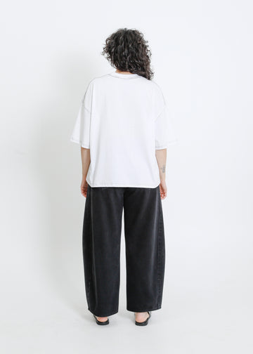 RONNIE OVERSIZE TEE / WHITE