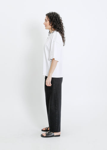 RONNIE OVERSIZE TEE / WHITE