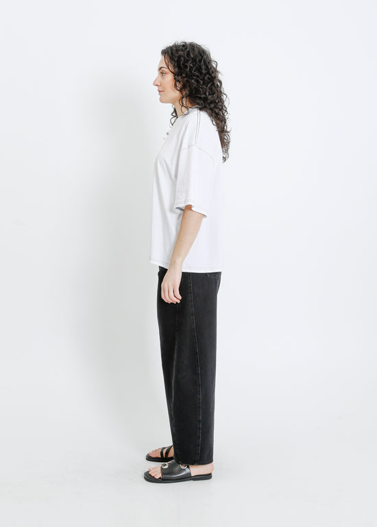RONNIE OVERSIZE TEE / WHITE