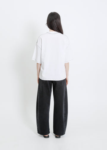 RONNIE OVERSIZE TEE / WHITE
