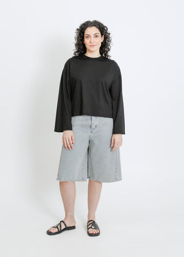 WEAVER LONG SLEEVE TEE / BLACK