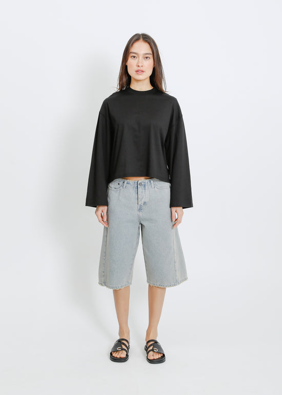 WEAVER LONG SLEEVE TEE / BLACK