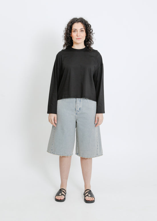 WEAVER LONG SLEEVE TEE / BLACK