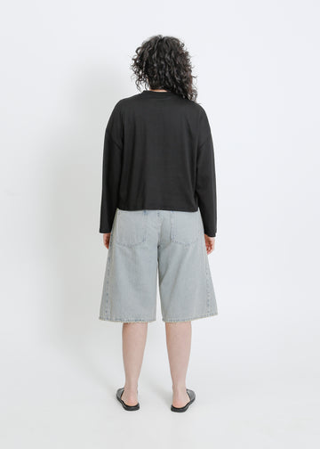 WEAVER LONG SLEEVE TEE / BLACK
