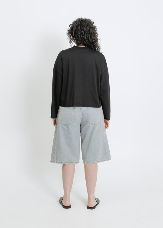 WEAVER LONG SLEEVE TEE / BLACK